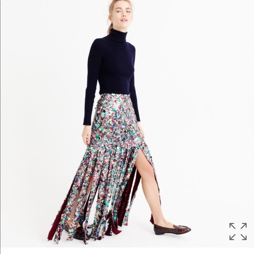 J Crew Collection sequin Skirt